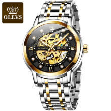 Hommes Montre Mode Casual Bande En Acier Inoxydable Résistant À L&#39;eau Caractéristique Diamant Montre-Bracelet LOGO Personnalisé Relogio Masculino Horloge